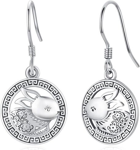 Dragon Earrings Sterling Silver Dragon Jewelry for Sensitive Ears Oriental Dragon Dangle Earrings Fish Hook Dragon Animal Birthday Gifts for Women Girls in Kuwait