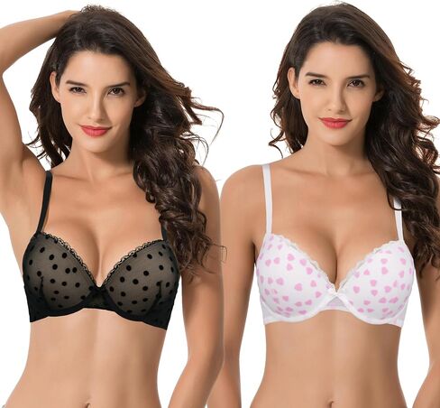 حمالة صدر نسائية من Curve Muse بمقاس كبير تضيف 1 ونصف كوب من حمالة الصدر الشبكية in Kuwait