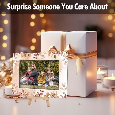 Picture Frames 4x6, Hello Summer Wooden Photo Frame with Easel, Birthday Vacation Gifts for Women Friends Bedroom Desk Tabletop Decor (B09) in Saudi Arabia