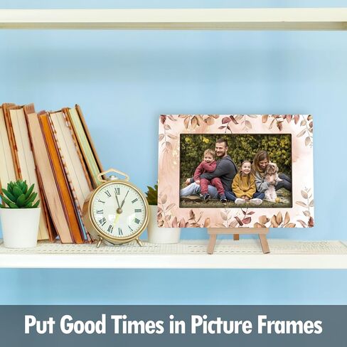 Picture Frames 4x6, Hello Summer Wooden Photo Frame with Easel, Birthday Vacation Gifts for Women Friends Bedroom Desk Tabletop Decor (B09) in Saudi Arabia