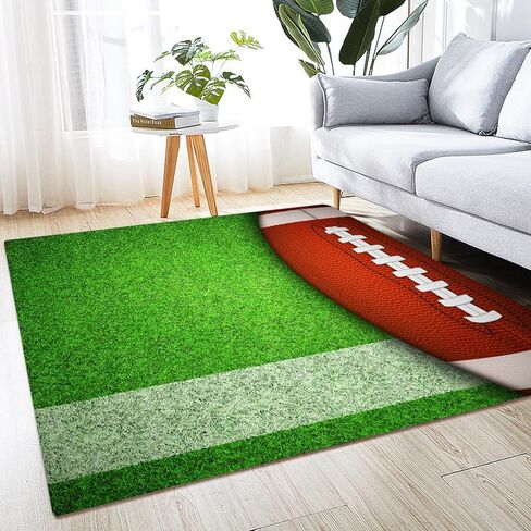 سجادة منطقة أوراق الشجر الذهبية مقاس 5 × 6 بوصة من QH سجاد كبير قابل للغسل وغير قابل للانزلاق لغرفة المعيشة والمطبخ وغرفة النوم وغرفة الطعام وديكور المنزل الخارجي in Kuwait