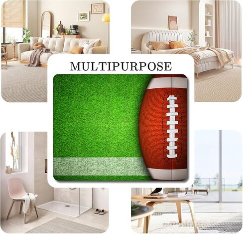 سجادة منطقة أوراق الشجر الذهبية مقاس 5 × 6 بوصة من QH سجاد كبير قابل للغسل وغير قابل للانزلاق لغرفة المعيشة والمطبخ وغرفة النوم وغرفة الطعام وديكور المنزل الخارجي in Kuwait