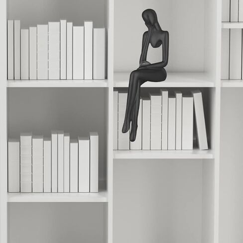 تماثيل المفكر SYCOOVEN، تماثيل المفكر، التماثيل القابلة للجمع، النحت الراتنجي، فن تجريدي، تمثال زينة لتزيين رف الكتب، غرفة المعيشة، المكتب، ديكور المنزل (ذهبي) in Kuwait