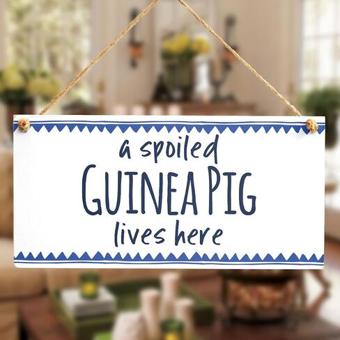 Meijiafei Life is Good but Guinea Pigs Make it Better! - Home Decor Accessory Gift Sign for Guinea Pig Lovers 10"x5" in Saudi Arabia