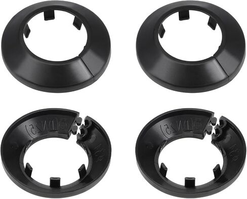 64x13mm(DxT) Pipe Cover Decoration - 4Pack - Good for Bathroom Kitchen 32mm Dia Pipe - PP Plastic Escutcheon - Brown in Saudi Arabia