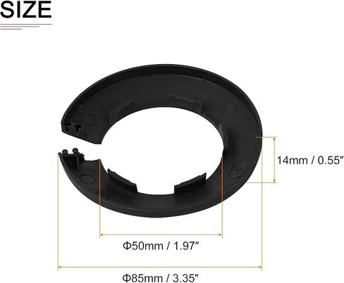 64x13mm(DxT) Pipe Cover Decoration - 4Pack - Good for Bathroom Kitchen 32mm Dia Pipe - PP Plastic Escutcheon - Brown in Saudi Arabia