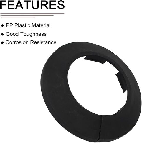 64x13mm(DxT) Pipe Cover Decoration - 4Pack - Good for Bathroom Kitchen 32mm Dia Pipe - PP Plastic Escutcheon - Brown in Saudi Arabia