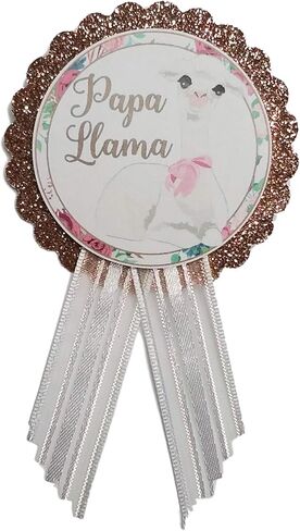Llama Baby Shower Theme Pins or Sash for New Parents and Family to Be to Wear at the Gender Reveal in Kuwait