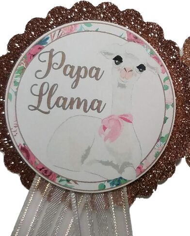 Llama Baby Shower Theme Pins or Sash for New Parents and Family to Be to Wear at the Gender Reveal in Kuwait