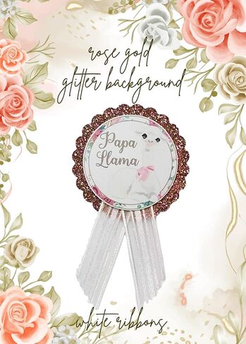 Llama Baby Shower Theme Pins or Sash for New Parents and Family to Be to Wear at the Gender Reveal in Kuwait
