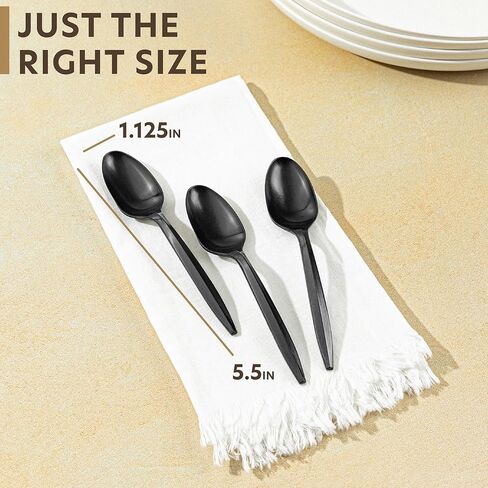 PLASTICPRO 1000 pcs Disposable Plastic Forks Bulk Pack Black Plastic Medium Weight Cutlery Silverware for Home, Office, Catering in Kuwait