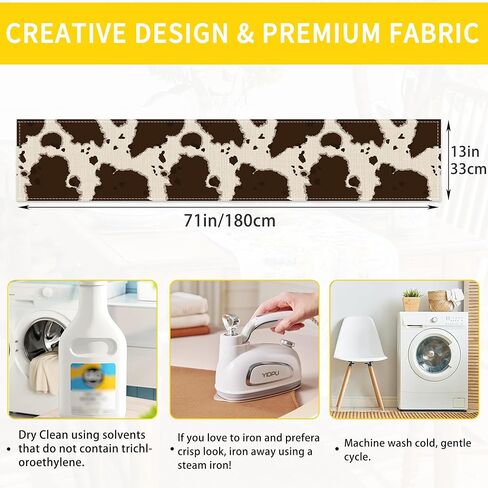 الأخضر الغريبة الجدول عداء مضمد والأوشحة الموسمية الكتان tablerunner للداخلية في الهواء الطلق المطبخ المنزل حزب عطلة طاولة الطعام ديكور 13 × 70 بوصة in Kuwait