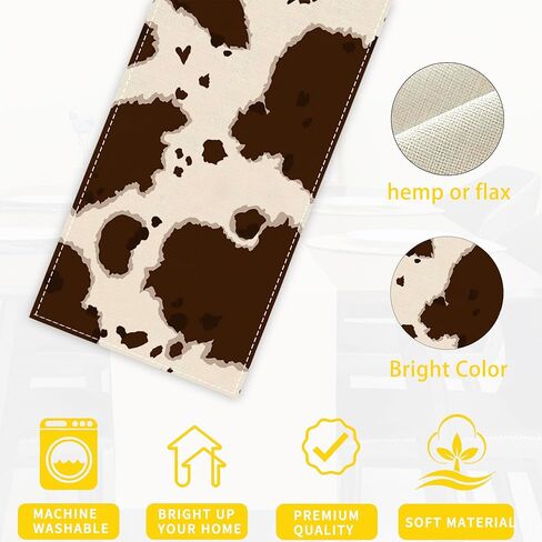 الأخضر الغريبة الجدول عداء مضمد والأوشحة الموسمية الكتان tablerunner للداخلية في الهواء الطلق المطبخ المنزل حزب عطلة طاولة الطعام ديكور 13 × 70 بوصة in Kuwait