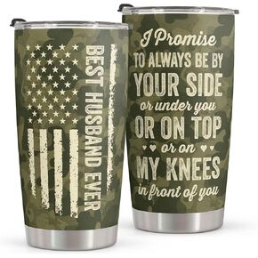 Macorner Gifts for Wife - Wife Gifts - Romatic Valentines day gifts for Her - Valentines day gifts for wife - Stainless Steel Tumbler 20oz I Love You Wife Gifts