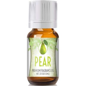 Good Essential - Professional Pear Fragrance Oil 10ml for Diffuser, Candles, Soaps, Perfume, Aromatherapy 0.33 Fluid