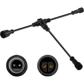 2pcs 6.5FT Extenstion Cord for Landscape Spotlights, NOT Smart Landscape Lights