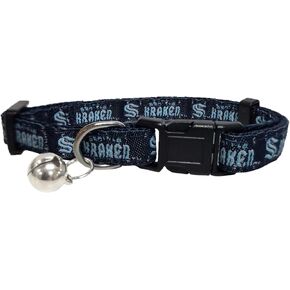 NHL CAT Collar Tampa Bay Lightning Satin Cat Collar Hockey Team Collar for Dogs & Cats. A Shiny & Colorful Cat Collar with Ringing Bell Pendant in Kuwait