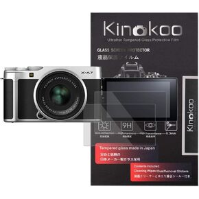 kinokoo Tempered Glass Film for Fuji GFX 50S Crystal Clear Film FUJIFILM GFX50S Screen Protector with Top Screen Protector(2 pack)