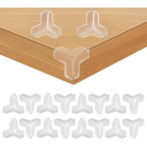 16 Corner Protector Baby, T-Shape Table Corner Protectors for Baby Corner Protector Guards Clear Corner Protectors for Furniture Corner Protectors Corner Guards Baby Proof Corner Covers Baby Safety