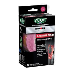 Curad Performance Series Far Infrared Kinesiology Tape, Black