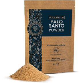 Ola Blue Palo Santo Chips 4oz Natural and Sustainable from Peru sustainably Harvested Aromatic Resin - for Smudging, Energy Cleansing, Meditation Organic Incense in Kuwait