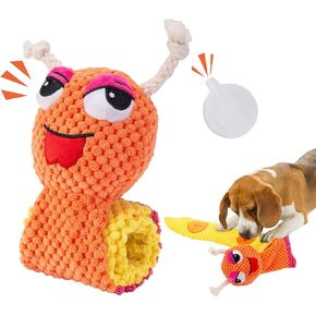 JOYELF Hide and Seek Plush Dog Toys, Interactive Squeak Dog Toys Teething Chew Toys Plush Carrot Field Educational Toys for Small Medium Large Dogs and Cats with 8 Carrots