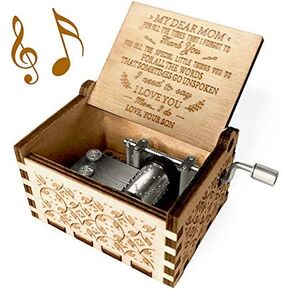 You are My Sunshine Music Box, Gift for Dad from Daughter, Wood Laser Engraved Vintage Music Boxes, Unique Best Gift for Father's Day, Birthday/Christmas/Thanksgiving Day in Kuwait