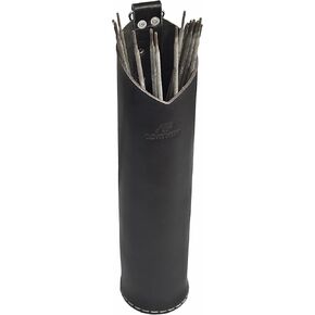 AP-LEATHER PRO-14 Top Grain Leather Welding Rod Bag, Welding Rod Holder/Electrode, Welding Rod Storage Container, 3 Inches Diameter, 14 Inches length (Lamination Leather)