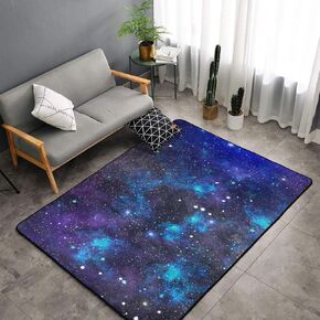 YEAHSPACE Solar System Rug 60x39 inch Area Rugs Learning Game Playroom Living Room Classroom Decorate-Outer Space Galaxy Solar System