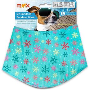 Max Upgrade Dog Instant Cooling Bandana - Breathable Pet Chill Out Scarf Ice Towel, Soft Pet Neck Wrap Cooler for Dogs Cats in Summer (Large)
