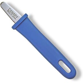 CANARY Cardboard Cutter with Safe Cover, Safety Box Cutter Box Opener Tool, Serrated Japanese Stainless Steel Blade, Orange, Made in JAPAN