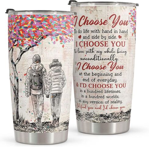 Macorner Gifts for Wife - Wife Gifts - Romatic Valentines day gifts for Her - Valentines day gifts for wife - Stainless Steel Tumbler 20oz I Love You Wife Gifts in Saudi Arabia