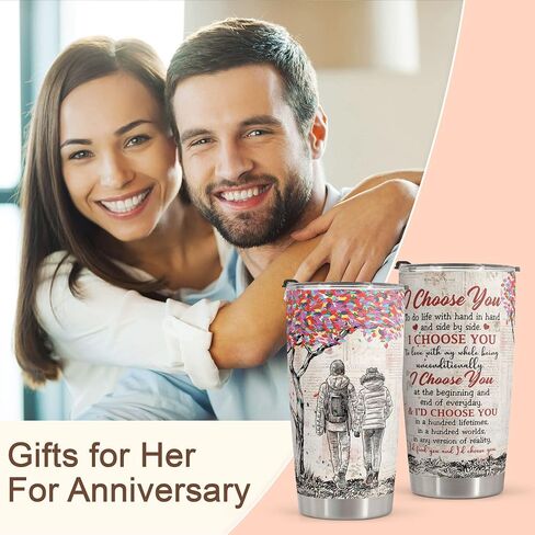 Macorner Gifts for Wife - Wife Gifts - Romatic Valentines day gifts for Her - Valentines day gifts for wife - Stainless Steel Tumbler 20oz I Love You Wife Gifts in Saudi Arabia
