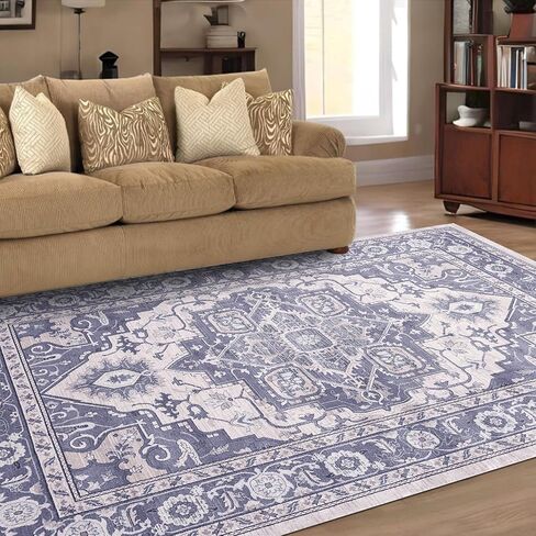 Area Rugs for Living Room Non Slip Bedroom Rugs Machine Washable Carpet Stain Resistant Home Decor Low Pile in Saudi Arabia
