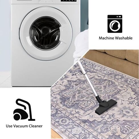 Area Rugs for Living Room Non Slip Bedroom Rugs Machine Washable Carpet Stain Resistant Home Decor Low Pile in Saudi Arabia