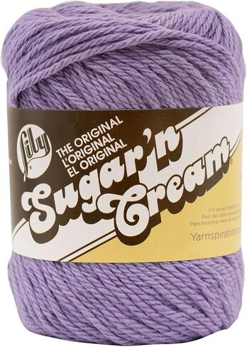 مجموعة خيوط Lily Sugar 'n Cream 100% قطن صوفي #4 الوزن (مزيج ليلي 215) in Kuwait