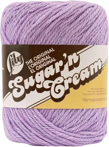 مجموعة خيوط Lily Sugar 'n Cream 100% قطن صوفي #4 الوزن (مزيج ليلي 215) in Kuwait