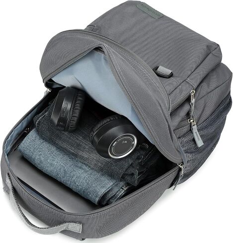 ecodudo Lightweight Black Backpack for Men,Casual School Backpacks for College Work,15.6 inch Laptop Bookbag with USB Charging Port in Saudi Arabia