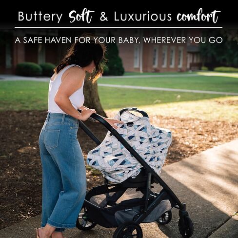 Milk Snob Original 5-in-1 Cover - Added Privacy for Breastfeeding, Baby Car Seat, Carrier, Stroller, High Chair, Shopping Cart, Lounger Canopy - Newborn Essentials, Nursing Top, Herringbone | Nursing Cover for Breastfeeding - Baby Car Seat Canopy & Stroll in Saudi Arabia