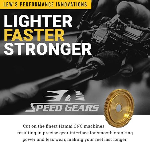 Lew's Speed Spin Spinning Fishing Reel, 6.2:1 Gear Ratio, Right or Left-Hand Retrieve, Graphite Frame, Premium 10 Stainless Steel Ball Bearings in Saudi Arabia