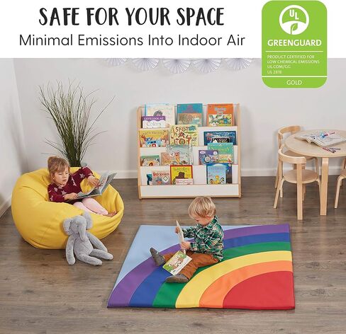 سجادة نشاط سوفت سكيب رينبو 10393-AS من Factory Direct Partners للرضع والأطفال الصغار، وقت الاستلقاء على البطن للأطفال، لعب إسفنجي ناعم ملون - متنوعة in Kuwait