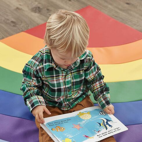 سجادة نشاط سوفت سكيب رينبو 10393-AS من Factory Direct Partners للرضع والأطفال الصغار، وقت الاستلقاء على البطن للأطفال، لعب إسفنجي ناعم ملون - متنوعة in Kuwait