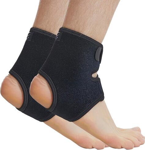 HiRui Ankle Support Brace Ankle Wraps for Men Women, Compression Ankle Brace Breathable Neoprene Sleeve Lightweight High-elastic Ankle Stabilizer for Running Sprains Arthritis (Medium (Pack of 1)) in Saudi Arabia