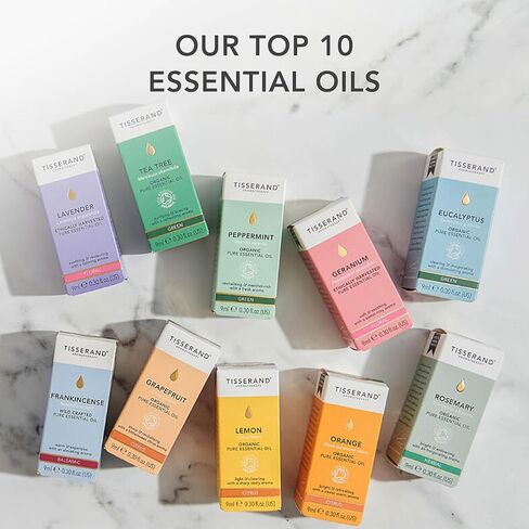 Tisserand Ethically Harvested Pure Essential Oil - Essentials for Menstrual Cycle Regulation and Soothing Digestive Spasms - Clary Sage - 0.3 oz in Kuwait