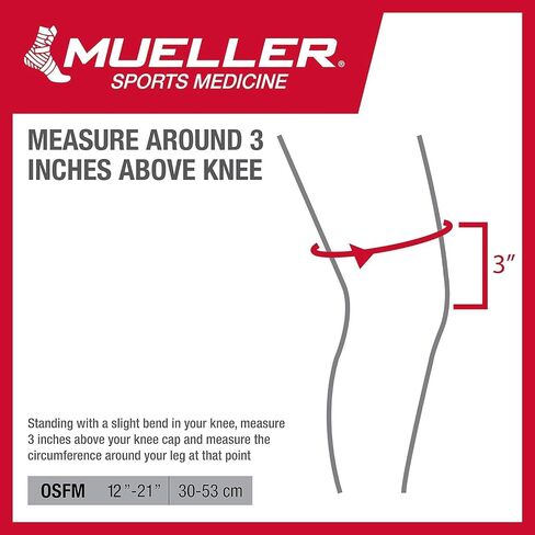 الطب الرياضي مولر 4 طرق قابلة للتعديل لدعم الركبة وتخفيف آلام التهاب المفاصل وتمزق الغضروف المفصلي والرباط الصليبي الأمامي والمفاصل، مقاس واحد يناسب الجميع، للرجال والنساء، أسود in Saudi Arabia