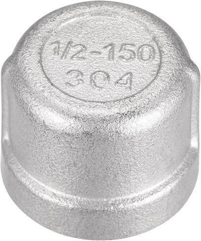uxcell 304 Stainless Steel Pipe End Cap Fitting 1/4 NPT Female Thread Plug in Saudi Arabia