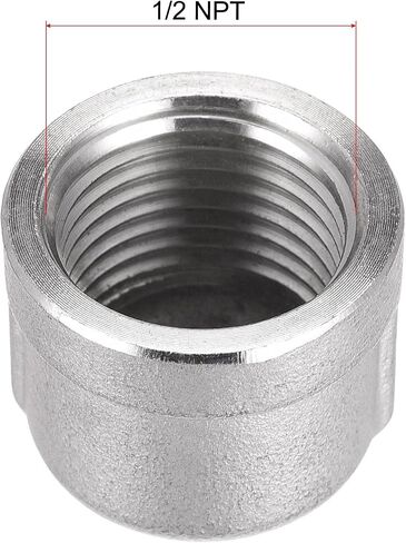 uxcell 304 Stainless Steel Pipe End Cap Fitting 1/4 NPT Female Thread Plug in Saudi Arabia