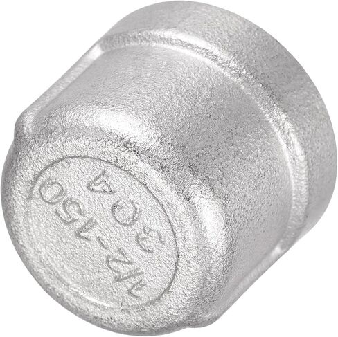 uxcell 304 Stainless Steel Pipe End Cap Fitting 1/4 NPT Female Thread Plug in Saudi Arabia