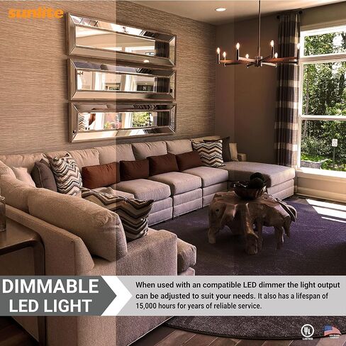 لمبة إضاءة أنبوبية LED بشعيرة T8 من Sunlite، 2 واط (ما يعادل 25 وات)، قاعدة شمعدان E12، قابلة للتعتيم، 85 مم، مدرجة في قائمة UL، 130 لومن، 2700 كلفن أبيض ناعم، 12 قطعة in Saudi Arabia