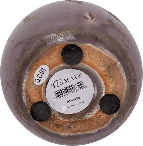 47th & Main Rustic Ceramic Vase, Mini, Gray-Blue in Saudi Arabia